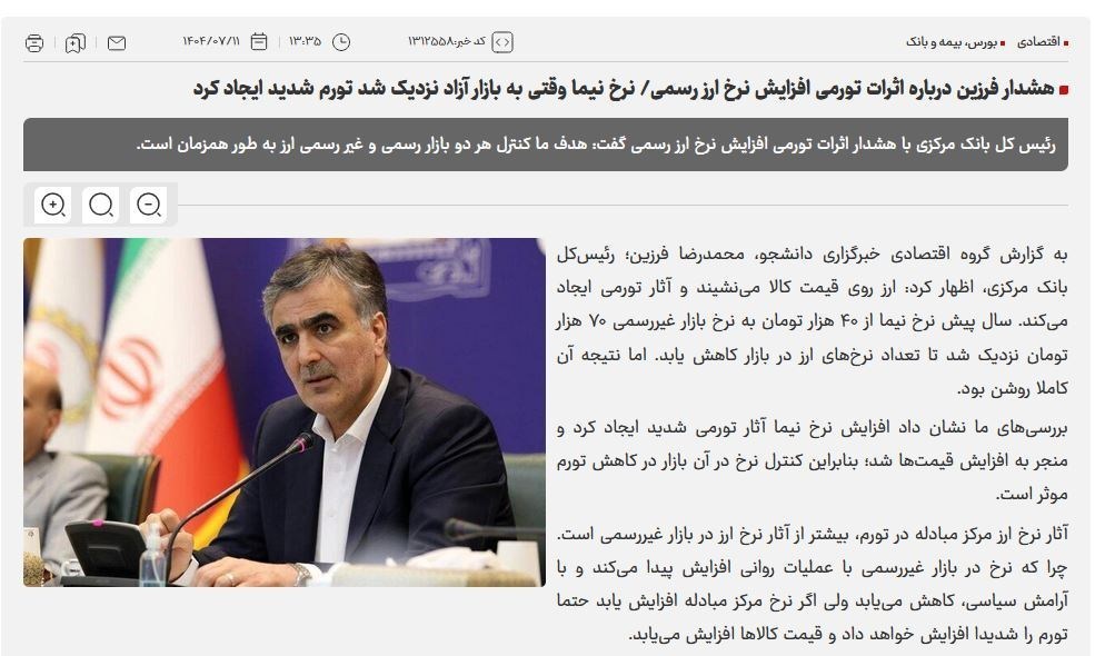 بانک مرکزی جمهوری اسلامی ایران , 