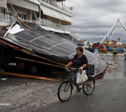 توفان «بایرون» در یونان خسارات زیادی به بار آورد