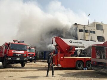 ۵ کشته و ۱۳ زخمی در آتش‌سوزی انبار در شمال مصر
