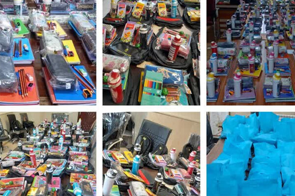 باران مهربانی در کردستان؛ توزیع ۲۵ هزار بسته لوازمالتحریر