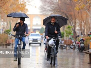 اصفهان بارانی شد