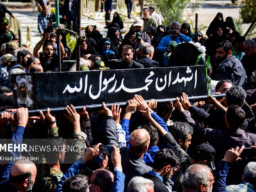 مادر شهید رضا ابارشی به فرزند شهیدش پیوست