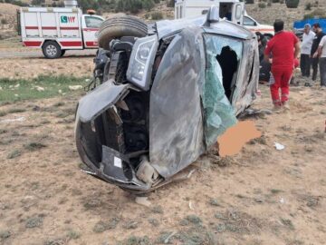 اسپیدکار: تصادف دنا و هوو در محور چمنبید خراسان شمالی بدون فوتی بود