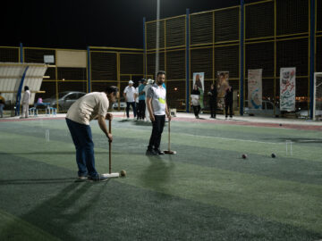 مسابقات کروکت استانی در بیرجند برگزار شد