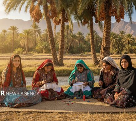 برپایی غرفه صنایع دستی حصیربافی در سراوان