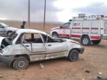 برخورد پراید با نیسان در مسجدسلیمان؛ یک کشته و ۳ مصدوم