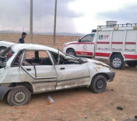 برخورد پراید با نیسان در مسجدسلیمان؛ یک کشته و ۳ مصدوم