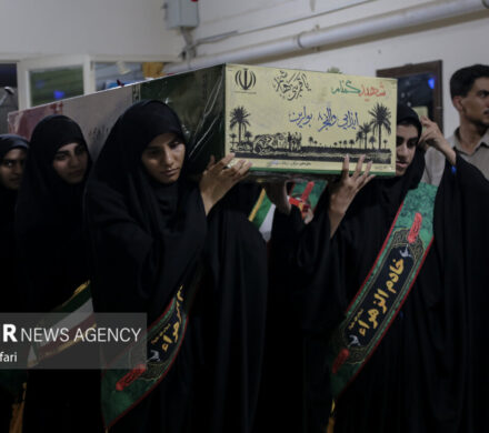 آغاز مراسم تشییع و تدفین شهید گمنام در دانشگاه فرهنگیان بندرعباس