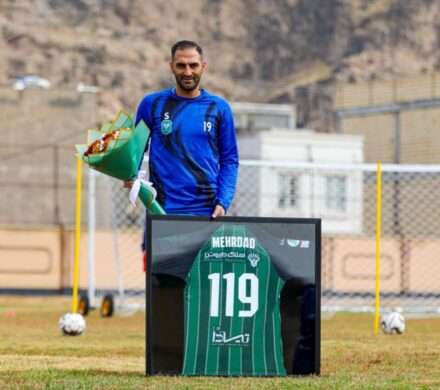 تقدیر باشگاه خیبر از مهرداد قنبری به پاس ۱۱۹ بازی