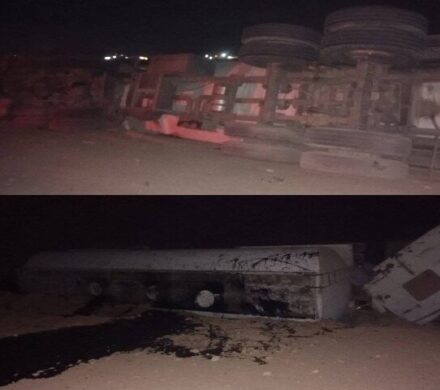 واژگونی تانکر ۲۵ هزار لیتری مازوت در محور قروه–بیجار