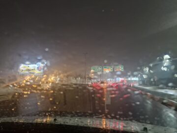 بارش شدید در باران جزیره کیش