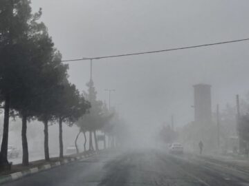 شهرکرد غرق در مه