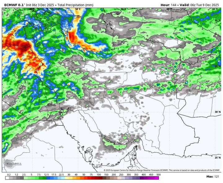 تداوم بارش‌های سنگین در سواحل شمالی؛ هشدار برف در ارتفاعات ۷ استان