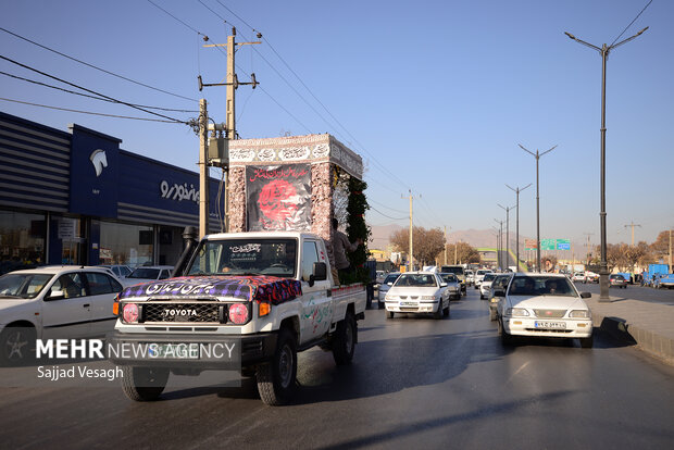 تشییع شهید گمنام در همدان