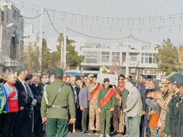 تشییع شهید والامقام گمنام در گرمسار