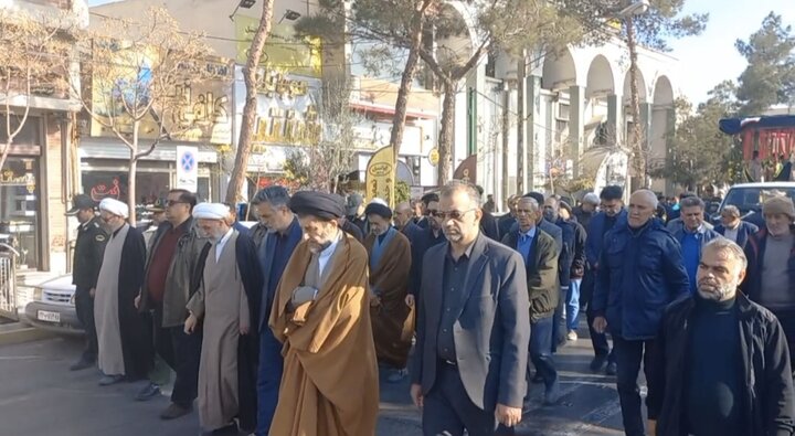 وداع دامغان با دو مهمان آسمانی؛ خاکسپاری شهدا در روز وفات ام‌البنین