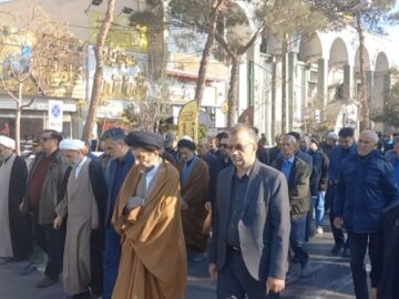 وداع دامغان با دو مهمان آسمانی؛ خاکسپاری شهدا در روز وفات ام‌البنین