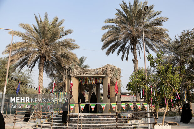 تشییع و تدفین شهید گمنام در دانشگاه فرهنگیان پردیس شهید بهشتی بندرعباس