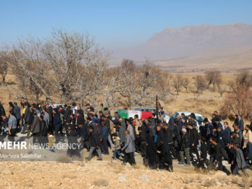 تشییع باشکوه شهید گمنام در روستای سورک