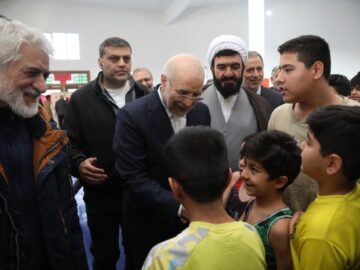 افتتاح خانه کشتی طرقبه با حضور رئیس مجلس و وزیر ورزش و جوانان