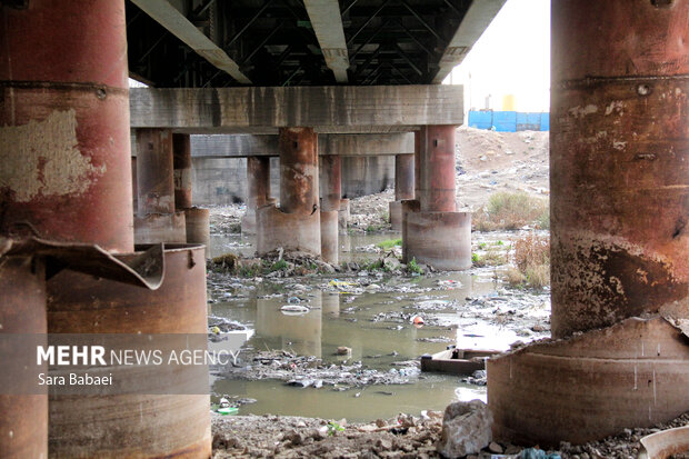 وضعیت نامطلوب قره‌سو؛ از انباشت زباله تا ورود فاضلاب شهری