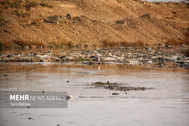 وضعیت نامطلوب قره‌سو؛ از انباشت زباله تا ورود فاضلاب شهری