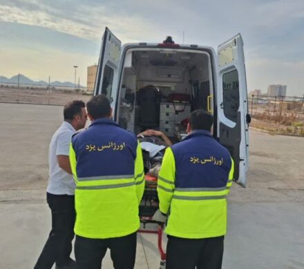 میرجلیلی: بالگرد اورژانس استان یزد جهت نجات جان بیمار به پرواز درآمد