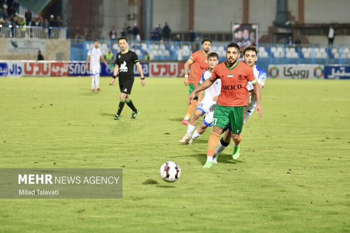 گل دقایق پایانی مس پیروزی نیمه اول را از ملوان گرفت