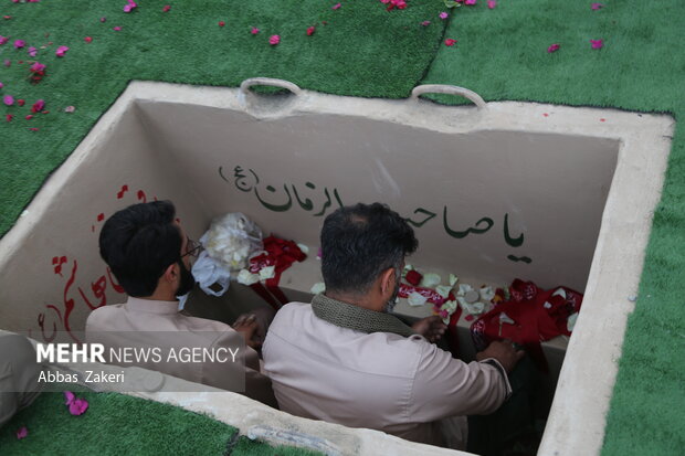 تشییع و خاکسپاری پیکر مطهر شهید گمنام در روستای پالور سیریک