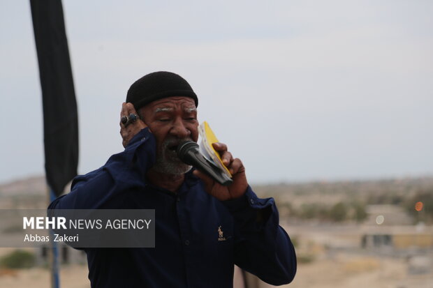 تشییع و خاکسپاری پیکر مطهر شهید گمنام در روستای پالور سیریک