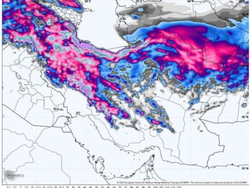 هفته پربارش در راه است؛ بارش‌های بالای ۱۰۰ میلی‌متر در برخی نقاط کشور