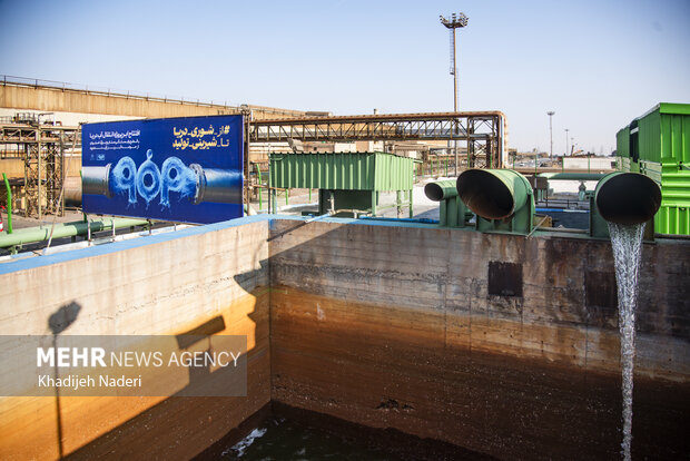 افتتاح پروژه ملی انتقال آب خلیج فارس به فولاد مبارکه اصفهان