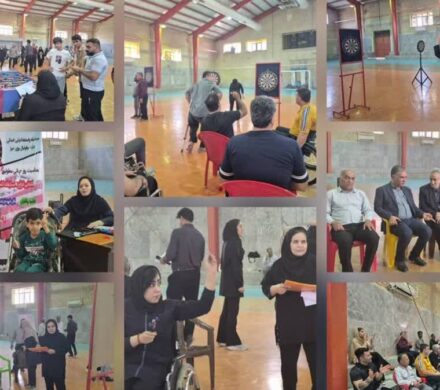 استعدادیابی پارا دارت و فوتبال روی میز  معلولان در دشتی برگزار شد