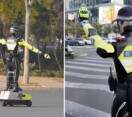 پلیس ترافیک در چین روباتیک شد