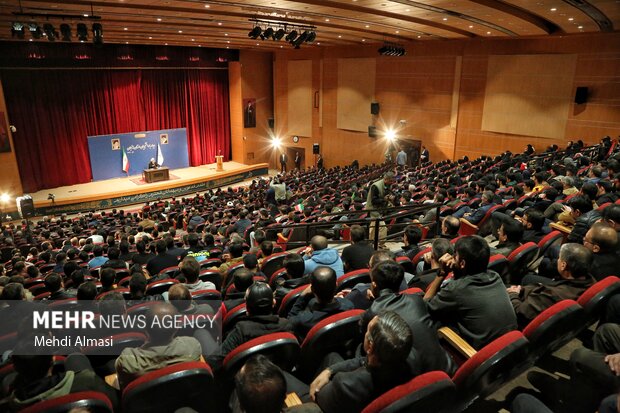 سخنرانی رئیس قوه قضائیه در جمع دانشجویان استان زنجان