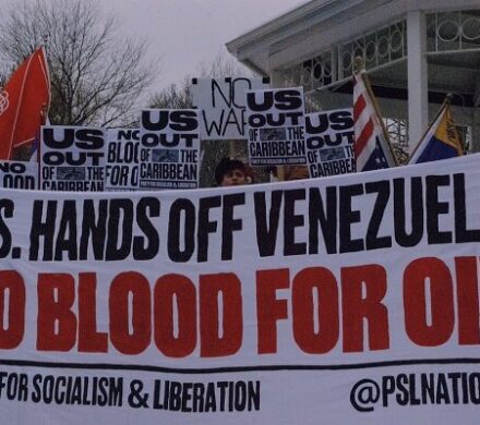 تجمع مردمی گسترده در بیش از ۶۰ شهر آمریکا در حمایت از ونزوئلا+ فیلم